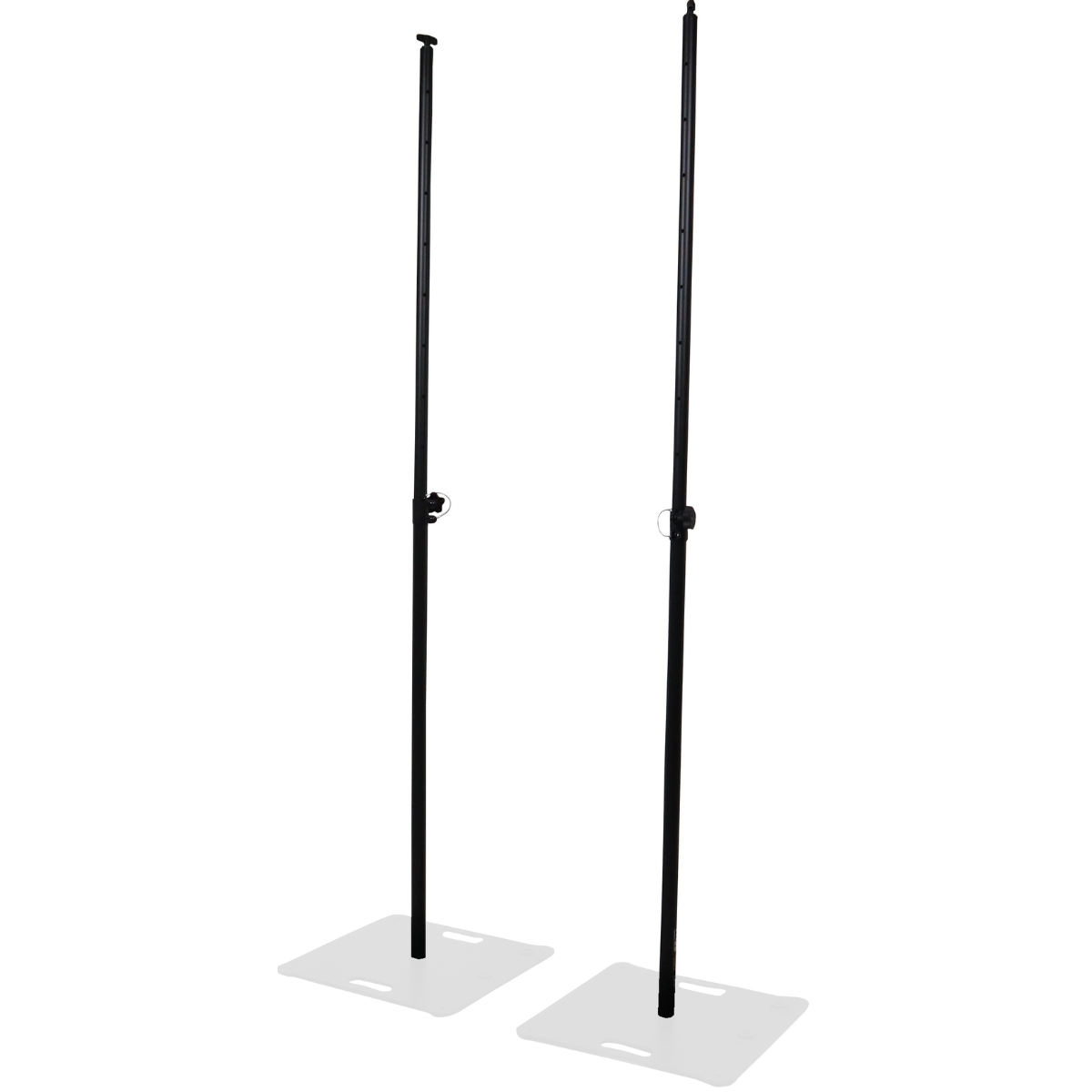 ProX X-ATLAS8FTBLX2 | Adjustable Telescoping Poles Pair | 56in-96in Black Support Set