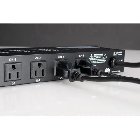 American DJ PC-100A | 8-Switch AC Power Center | 15A Circuit Breaker & Rear Outlets