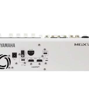Yamaha MGX12V W | 18-Channel Digital Mixer with 4K HDMI Capture, USB Audio, Bluetooth & FX – White