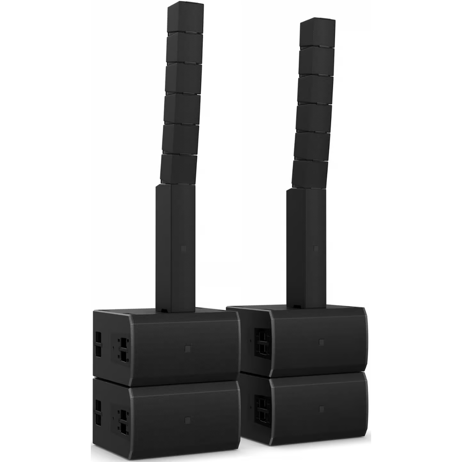 LD Systems MAILA L | 15kW Ground Stack Stereo PA System | Quad 15in Bandpass Subs with Line Array