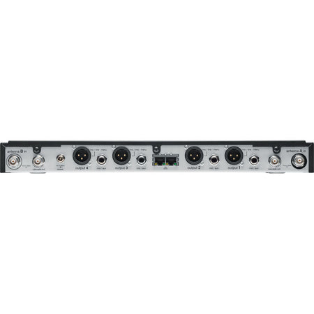 Shure SLXD4Q+ (G57 Band) | Quad Digital Wireless Receiver | 4-Channel UHF with Ethernet & Cascade