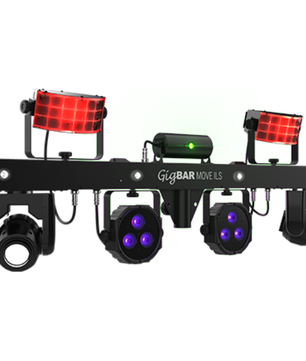 Chauvet DJ GigBAR Move ILS | 5-in-1 Lighting System with Moving Heads | ILS, RF, & Footswitch Control