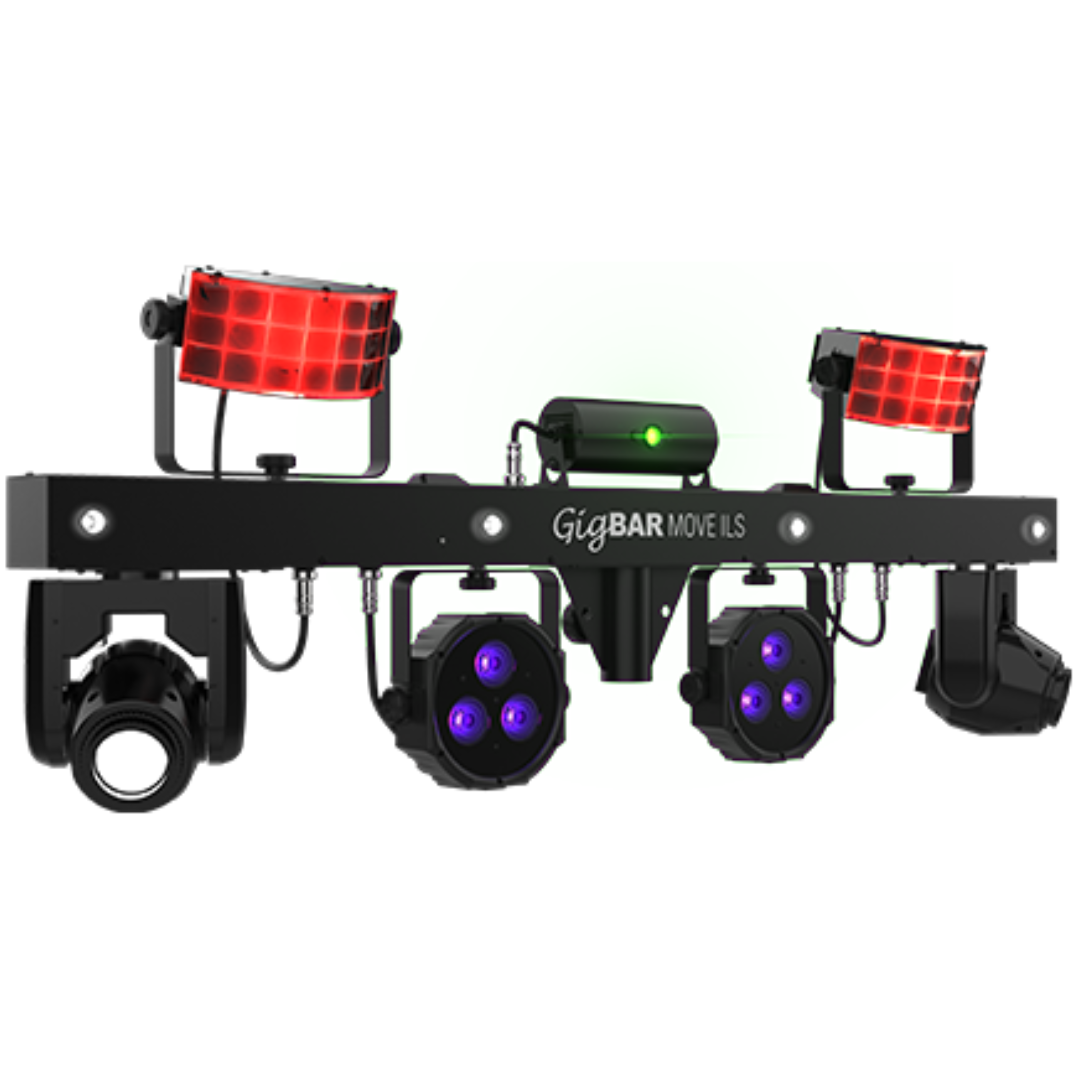 Chauvet DJ GigBAR Move ILS | 5-in-1 Lighting System with Moving Heads | ILS, RF, & Footswitch Control
