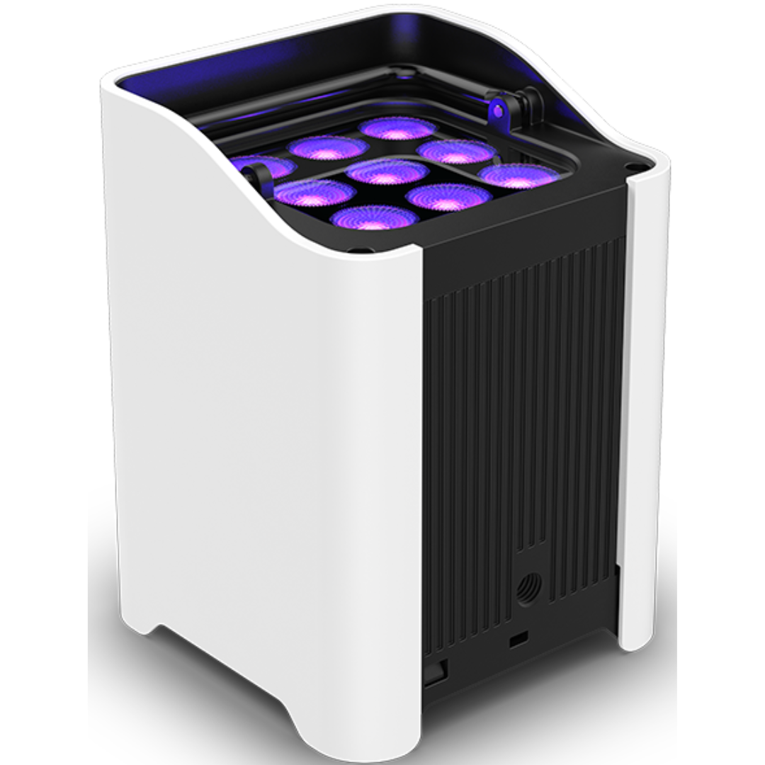 Chauvet DJ Freedom Flex H9 IP X6 | 100% Wireless Hex LED Uplight Kit | IP54 Outdoor-Ready with Charging Case