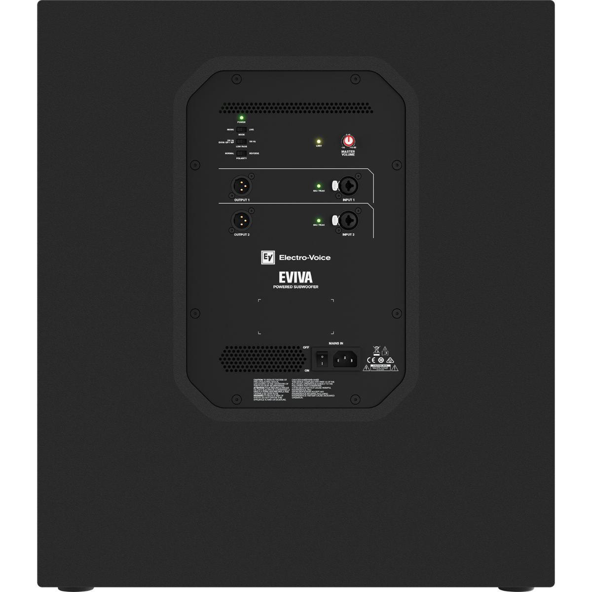 Electro-Voice EVIVA 18SP | 18in - 132dB | Powered Subwoofer with Deep Bass