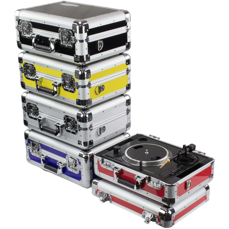 Odyssey KRP7BLK | KROM Series Case for Reloop RP7 | Black Aluminum Carrying Case