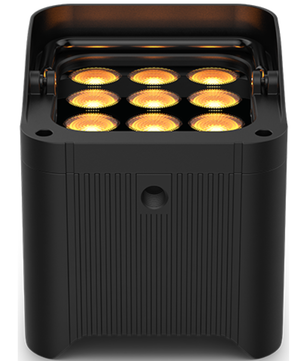 Chauvet DJ Freedom Par Q9 X4 | 4-Fixture Wireless Uplighting Kit | Bag, Multi-Charger & Remote Included