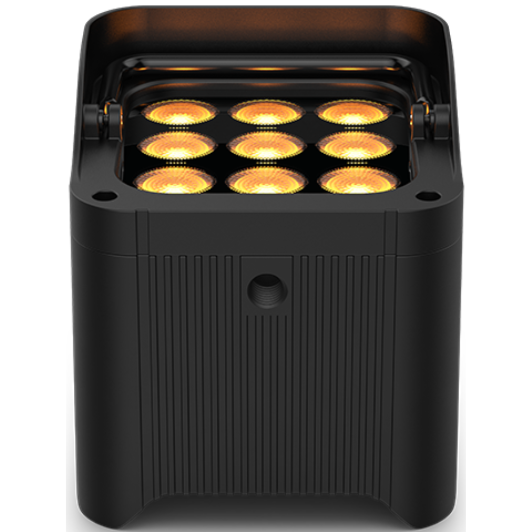Chauvet DJ Freedom Par Q9 X4 | 4-Fixture Wireless Uplighting Kit | Bag, Multi-Charger & Remote Included