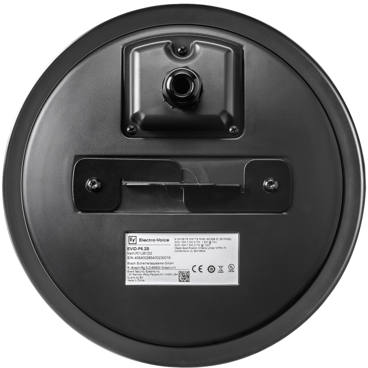 Electro-Voice EVID-P6.2B | 6.5in Pendant Speaker | Black 70V/100V Install Speaker