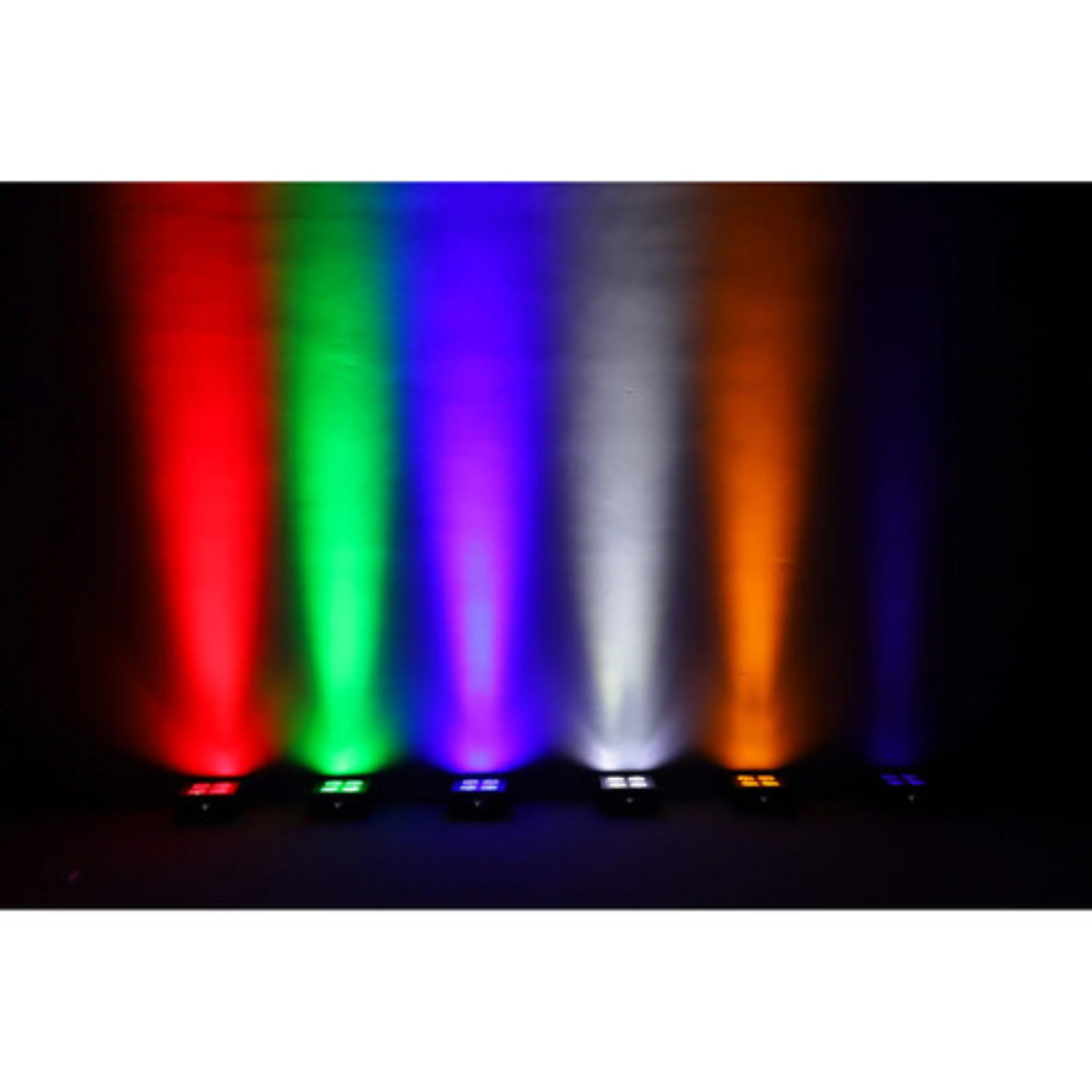 JMAZ Mad Par 4IP 6-Pack | 6x 60W RGBAW+UV, IP65 Uplights | Battery Uplight Kit with Flight Case