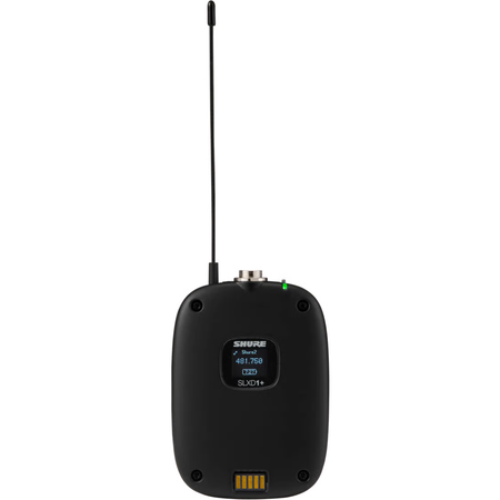 Shure SLXD14+/85M-G57 | Lavalier Wireless System with WL185m Mic | 24-bit Audio + Remote Transmitter Control