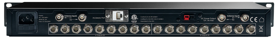 RF Venue DISTRO9 HDR | 9-Ch Antenna Distribution - Multi-Zone Coverage | Low-Noise, High Dynamic Range