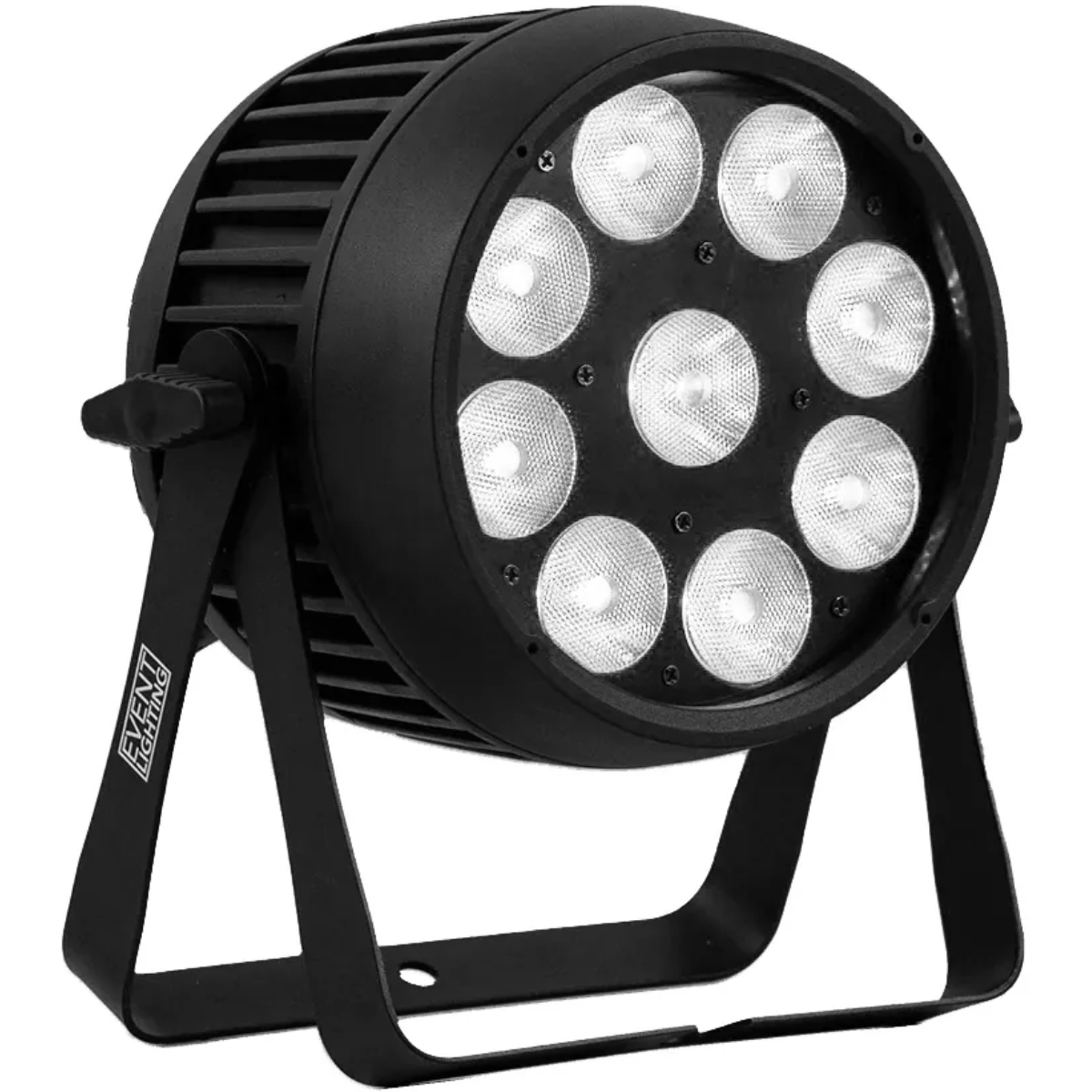 Event Lighting PAR9X12BH-IP | 9 x 12W RGBWAU LEDs | IP65 Battery PAR with Wireless DMX