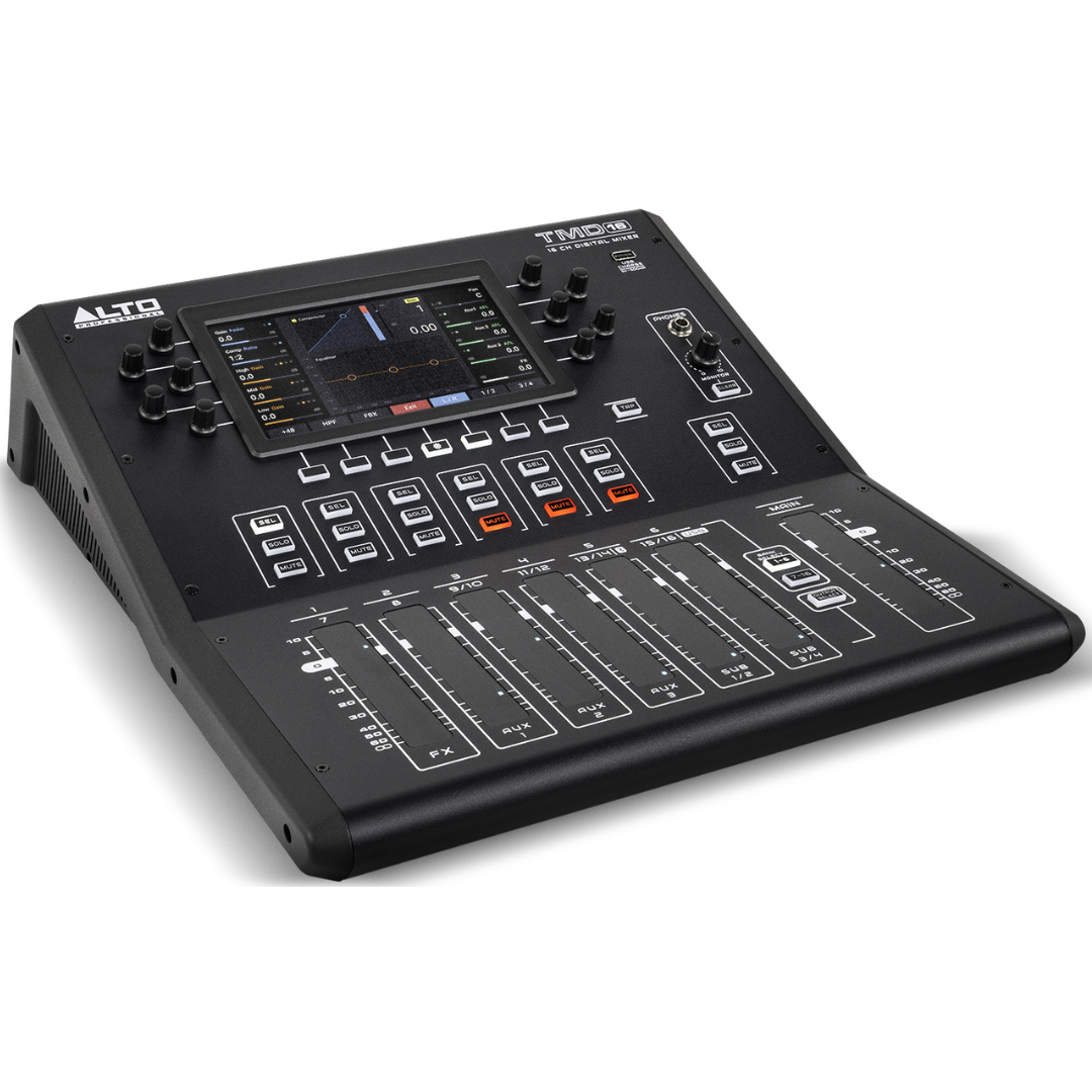 Alto Pro TMD16 | 16-Channel Digital Mixer with FX | Bluetooth, USB & Touch Faders