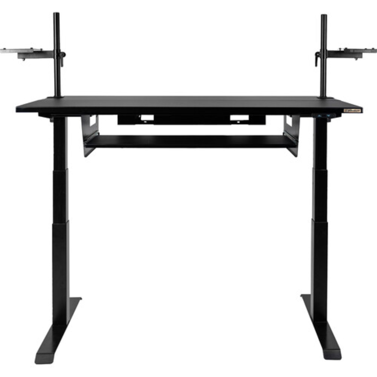 Wavebone Starship Black | Height Adjustable Studio Desk | Standing Workstation with Keyboard Tray
