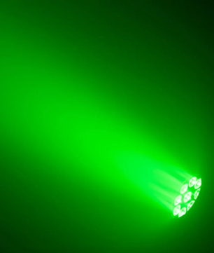 Event Lighting PAR9X12BH-IP | 9 x 12W RGBWAU LEDs | IP65 Battery PAR with Wireless DMX