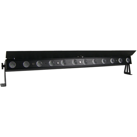 Event Lighting PIXBAR12H | 12x12W RGBWAU LED Pixel Bar | True1 Power with Barndoor