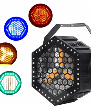 Crisp VINTAGE SOLO | 3×60W Warm White COB with RGB Halos | Retro Stage Light with 45 FX & Pixel Control