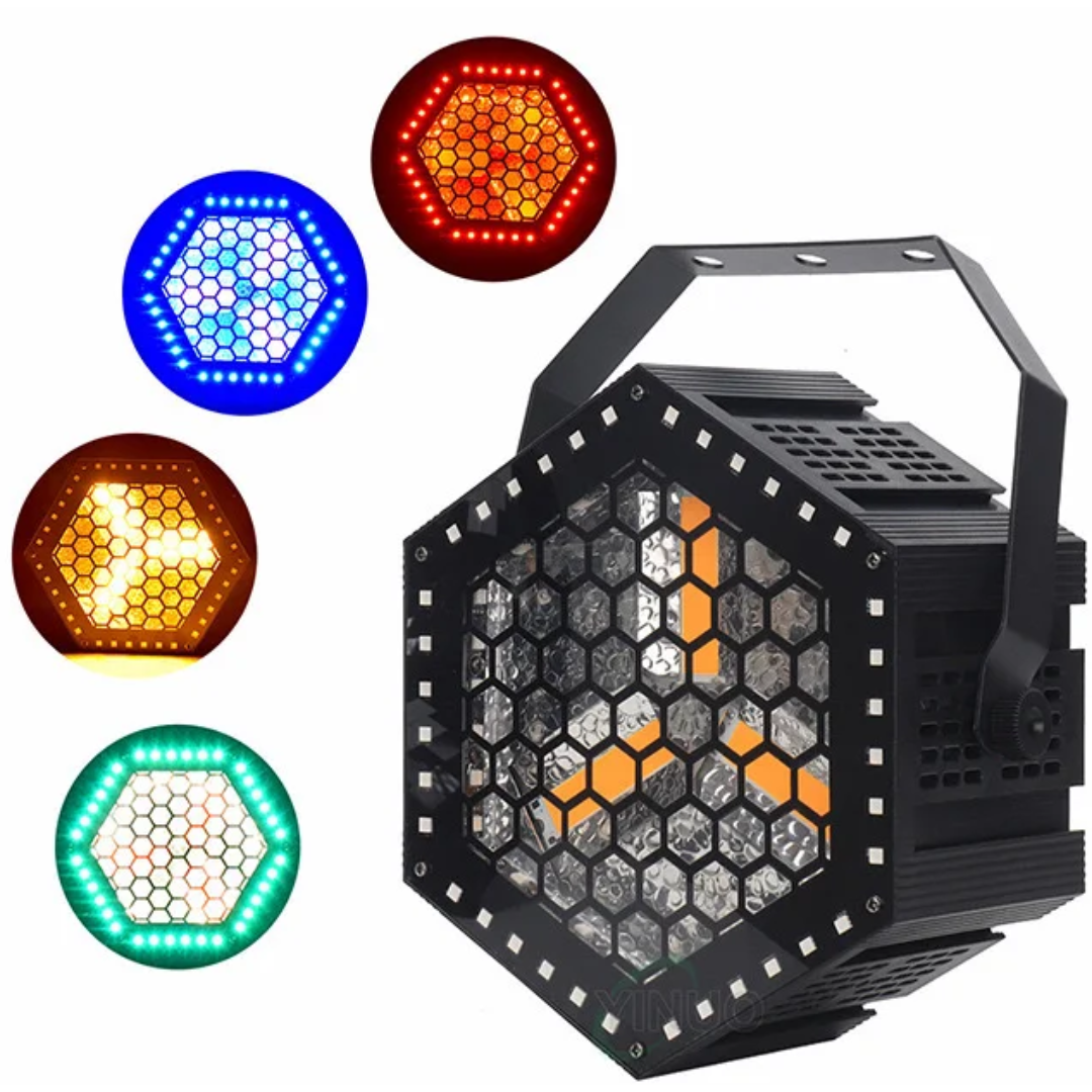 Crisp VINTAGE SOLO | 3×60W Warm White COB with RGB Halos | Retro Stage Light with 45 FX & Pixel Control