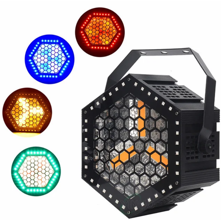 Crisp VINTAGE SOLO | 3×60W Warm White COB with RGB Halos | Retro Stage Light with 45 FX & Pixel Control