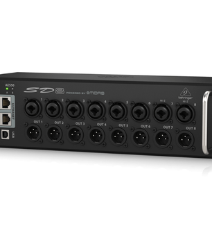 Behringer SD8 | 8 Midas Preamps - AES50 Stage Box | ULTRANET Hub with 8 Outputs