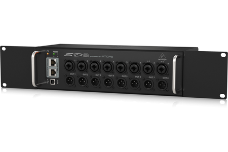 Behringer SD8 | 8 Midas Preamps - AES50 Stage Box | ULTRANET Hub with 8 Outputs