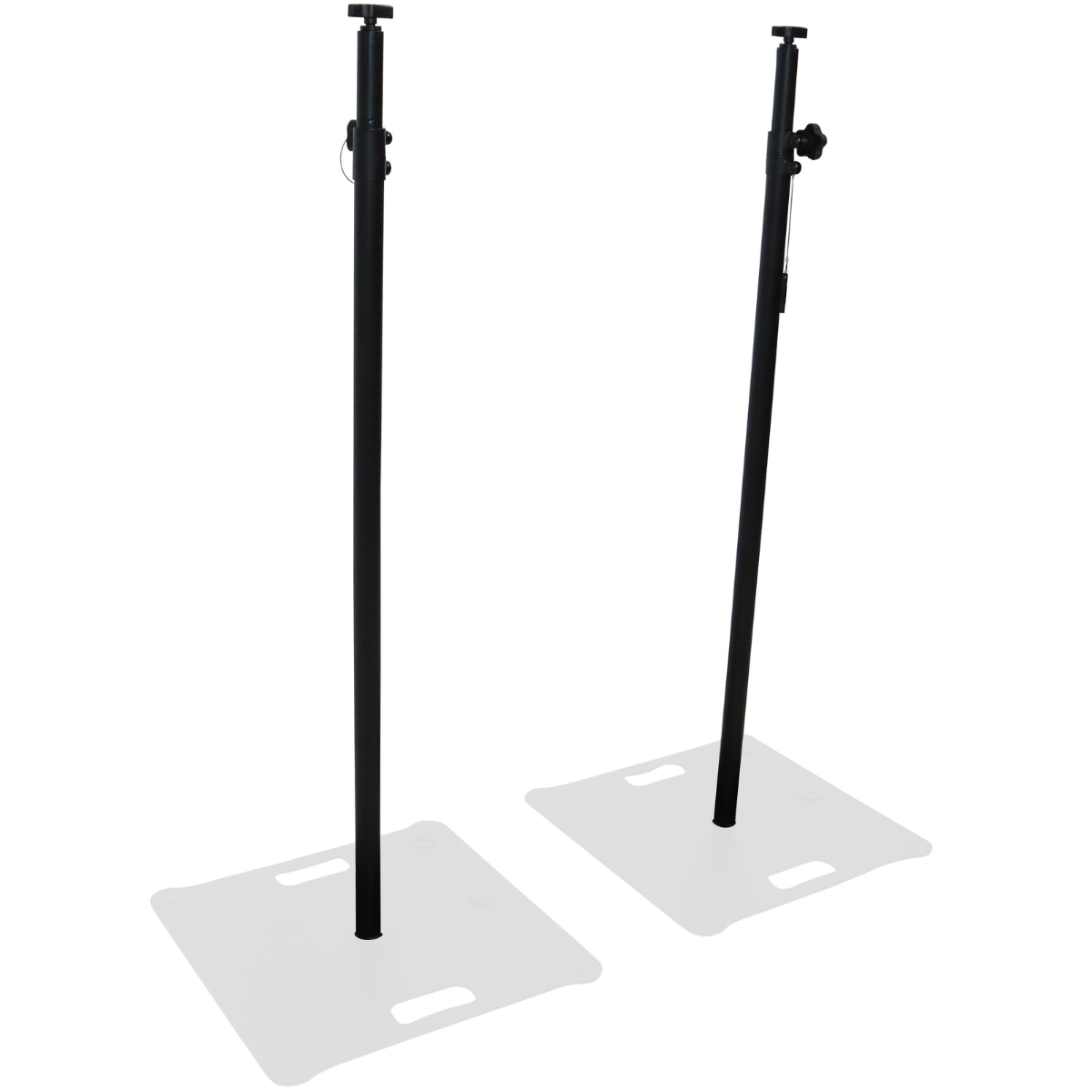 ProX X-ATLAS8FTBLX2 | Adjustable Telescoping Poles Pair | 56in-96in Black Support Set