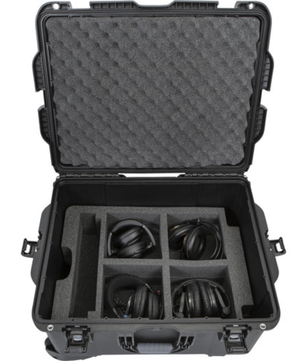 Gator GWP-TITANRODECASTER4 | Waterproof Podcast Case for RODECaster Pro II | Holds 4 Mics & Headsets