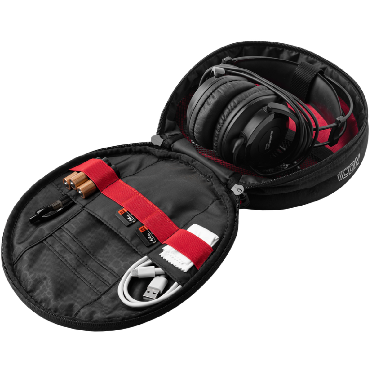 Gator G-ICON-HDPH | Headphone Protection Bag | Semi-Rigid Travel Storage