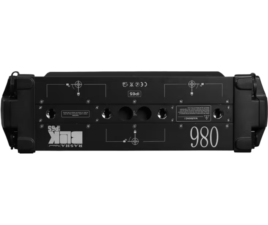 Rasha Blok IP65 | 150,000 Lumen Strobe with Pixel Zones | Outdoor Moving Head with RGB & White LEDs
