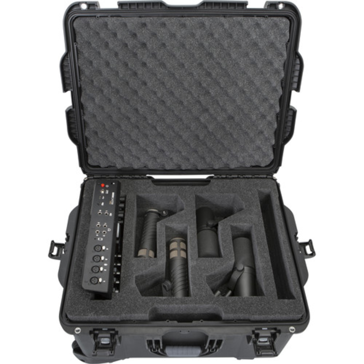 Gator GWP-TITANRODECASTER4 | Waterproof Podcast Case for RODECaster Pro II | Holds 4 Mics & Headsets
