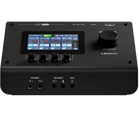 Yamaha URX44 B | 32-Bit Interface with DSP & Touchscreen | 4 Mic Inputs + microSD Multitrack Recording