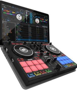 Reloop Ready | Compact 2-Deck DJ Controller for Serato | 16 RGB Pads & Scratch Bank Support
