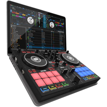 Reloop Ready | Compact 2-Deck DJ Controller for Serato | 16 RGB Pads & Scratch Bank Support