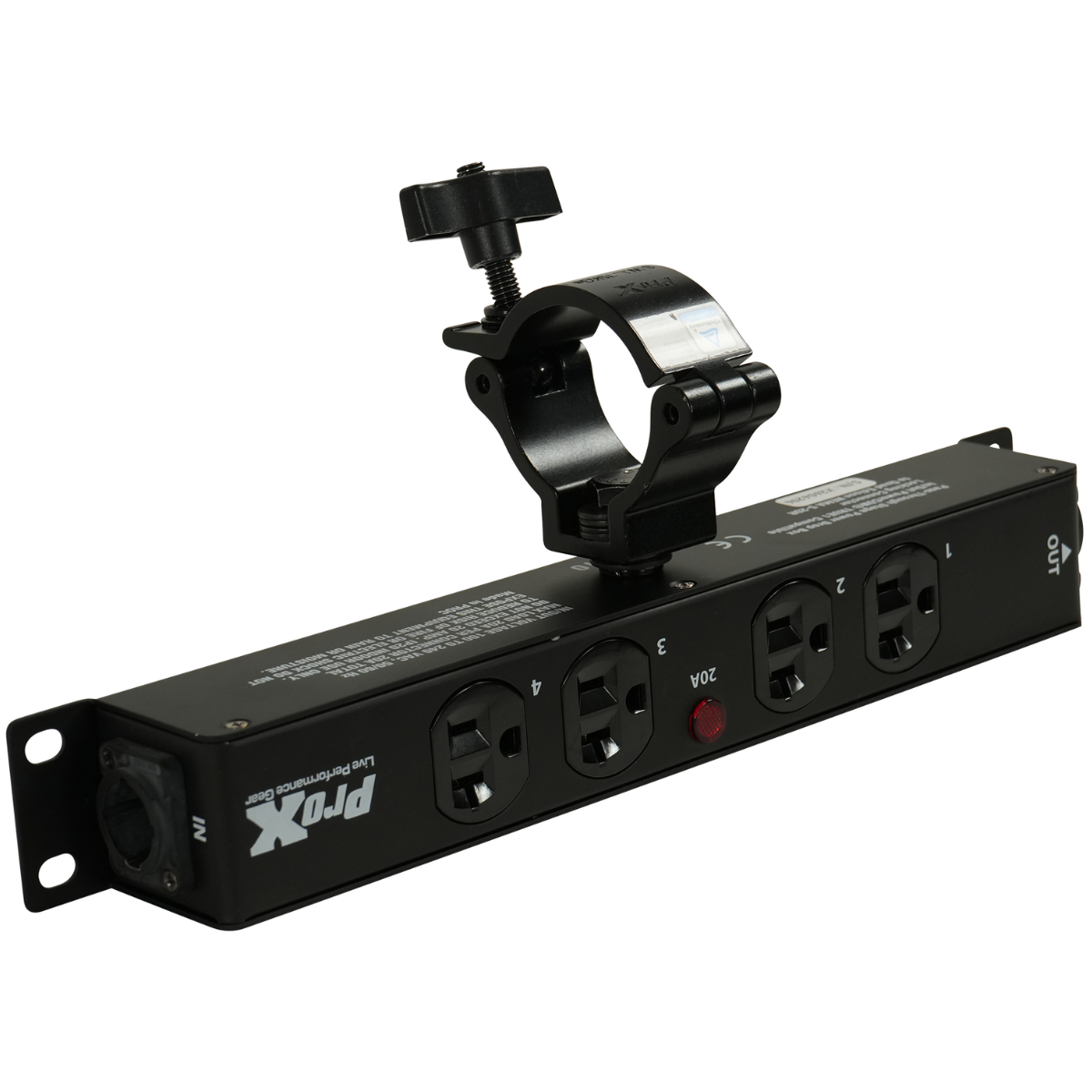 ProX X PWEDX4MAYA | 4 Outlet Edison Power Strip | TRUE1 IN/OUT 20A Power Center
