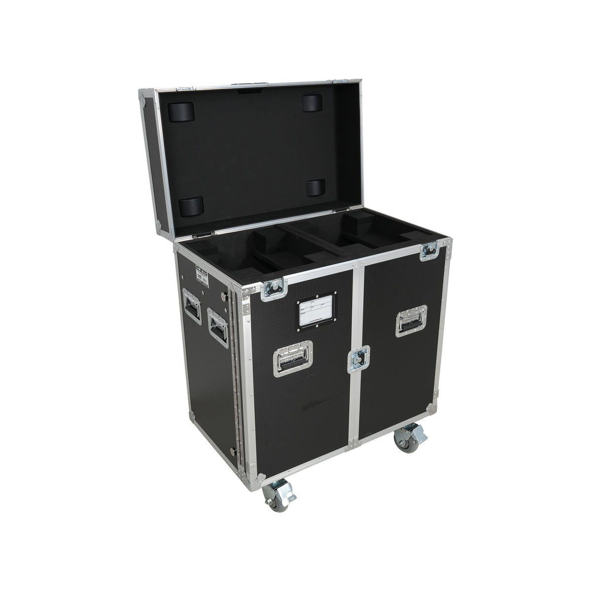 ProX XS-MH30WASHX2W | 2 Moving Head Fixture Case | 3-Door Front Access with 4in Casters