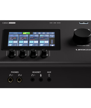 Yamaha URX22 B | 32-Bit USB-C Audio Interface with DSP | Touchscreen Control for Streaming & Production