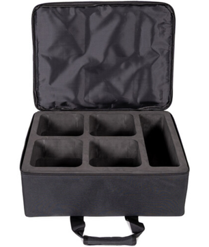 ColorKey MobilePar Mini Hex 4 MKII 4-Pack | Wireless Battery-Powered Uplights | RGBAW+UV Wash Lights with Carrying Case