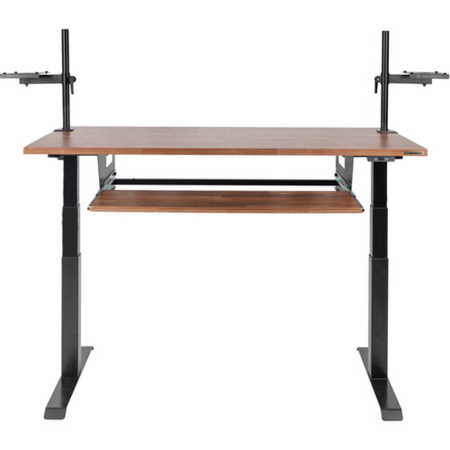 Wavebone Starship Wood | Height Adjustable Studio Desk | Standing Workstation with Keyboard Tray