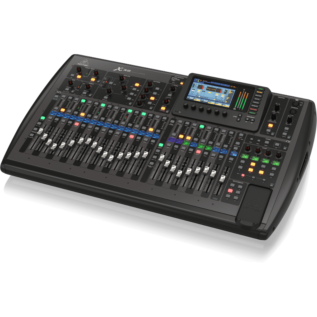 Behringer X32 | 32 Channel Digital Mixer | 25 Bus Console with Motorized Faders & USB Interface
