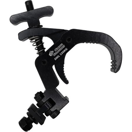 Odyssey LACQL30F090B | 2" Aluminum Clamp with M10 Bolt, 330lb Load Capacity (Black)