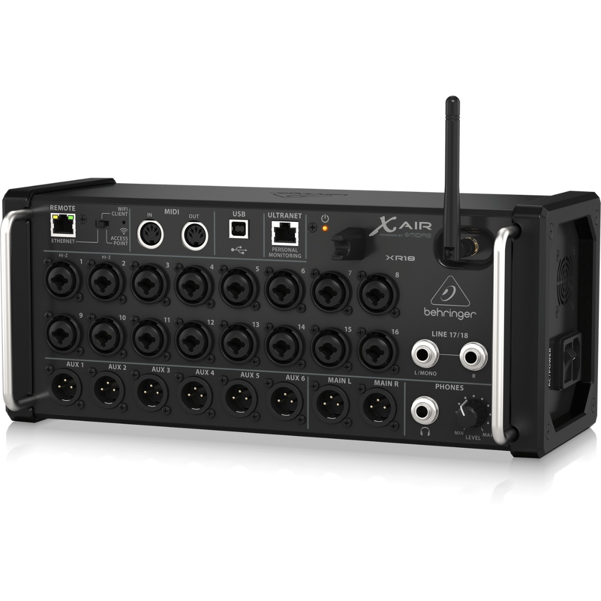 Behringer XR18 X Air | 18-Channel 12-Bus Digital Mixer | WiFi Control with USB Interface