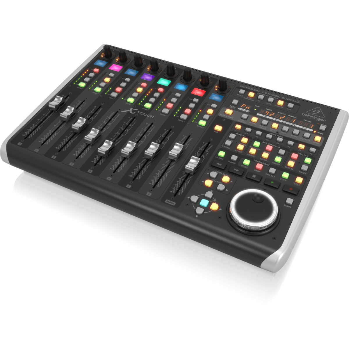 Behringer X Touch | 9 Motorized Faders DAW Controller | USB MIDI Control Surface with LCD Scribble Strips