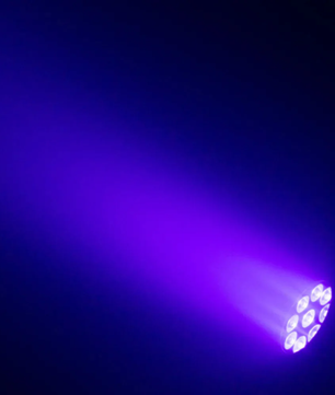 Event Lighting PAR9X12BH-IP | 9 x 12W RGBWAU LEDs | IP65 Battery PAR with Wireless DMX