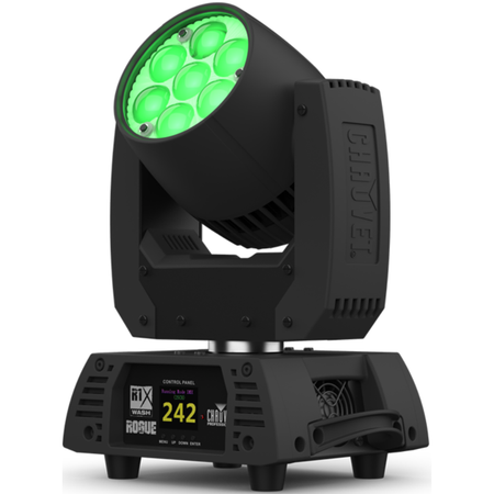 Chauvet Pro Rogue R1X Wash | 7x25W RGBW LEDs - 62.7° Zoom | Compact Moving Wash with RDM & PWM Control