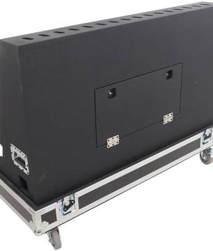 ProX XS-TV55FMW | 55 Inch LED TV Flight Case | Floor Monitor Road Case with 4 Inch Wheels