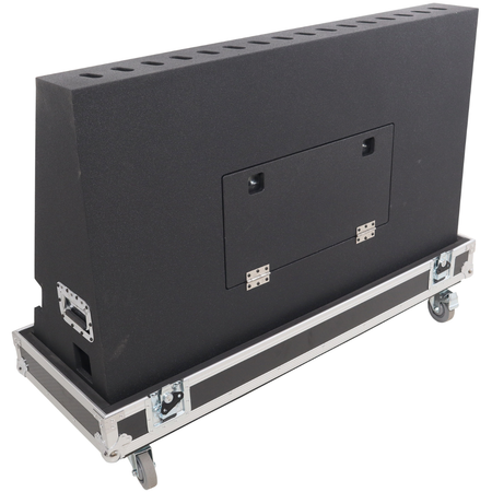 ProX XS-TV55FMW | 55 Inch LED TV Flight Case | Floor Monitor Road Case with 4 Inch Wheels