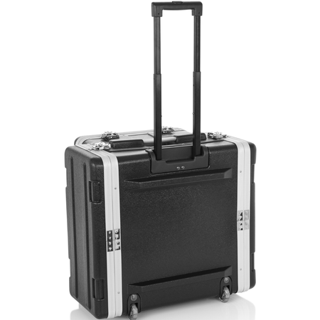 Gator GRC-STUDIO4GO-W | 4U Rack Case with Laptop Compartment | ATA Molded Case with Wheels