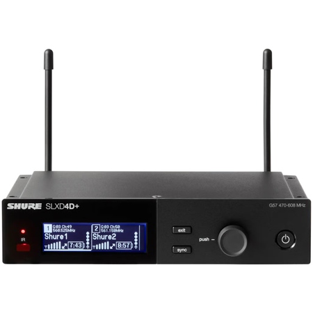 Shure SLXD24D+/B58-G57 | Dual Beta 58A Wireless Mics | Digital Audio with ShowLink Control