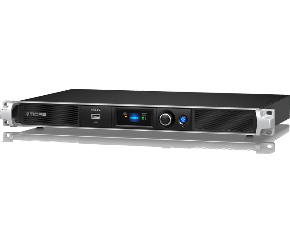 Midas MDS-M32C | 40-Input Digital Mixing Core | 96ch AES50 in Compact 1U Rack Format